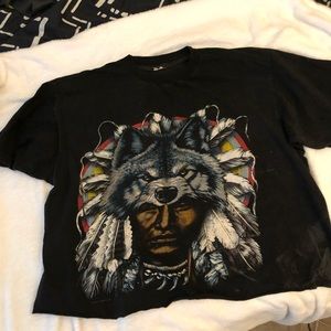 Thrifted Over Sized Cut Off